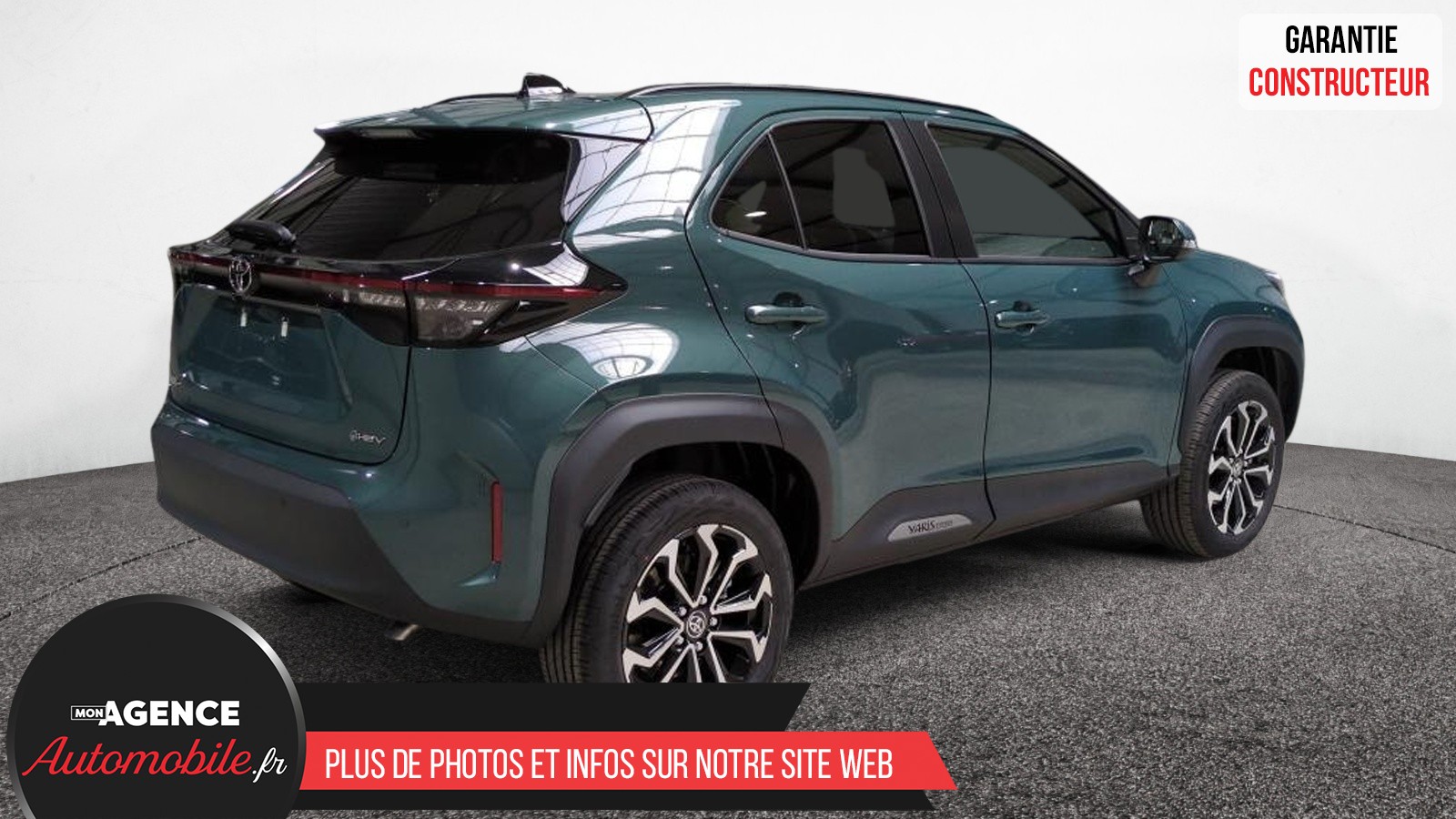 Toyota YARIS CROSS HYBRIDE 130H 2WD BVA DESIGN SUREQUIPE (RADARS AV-AR, SIÈGES CHAUFFANTS, ANGLES MORTS)