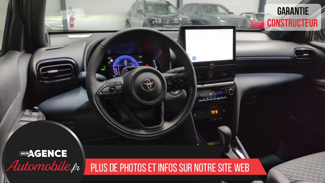 Toyota YARIS CROSS HYBRIDE 130H 2WD BVA DESIGN SUREQUIPE (RADARS AV-AR, SIÈGES CHAUFFANTS, ANGLES MORTS)