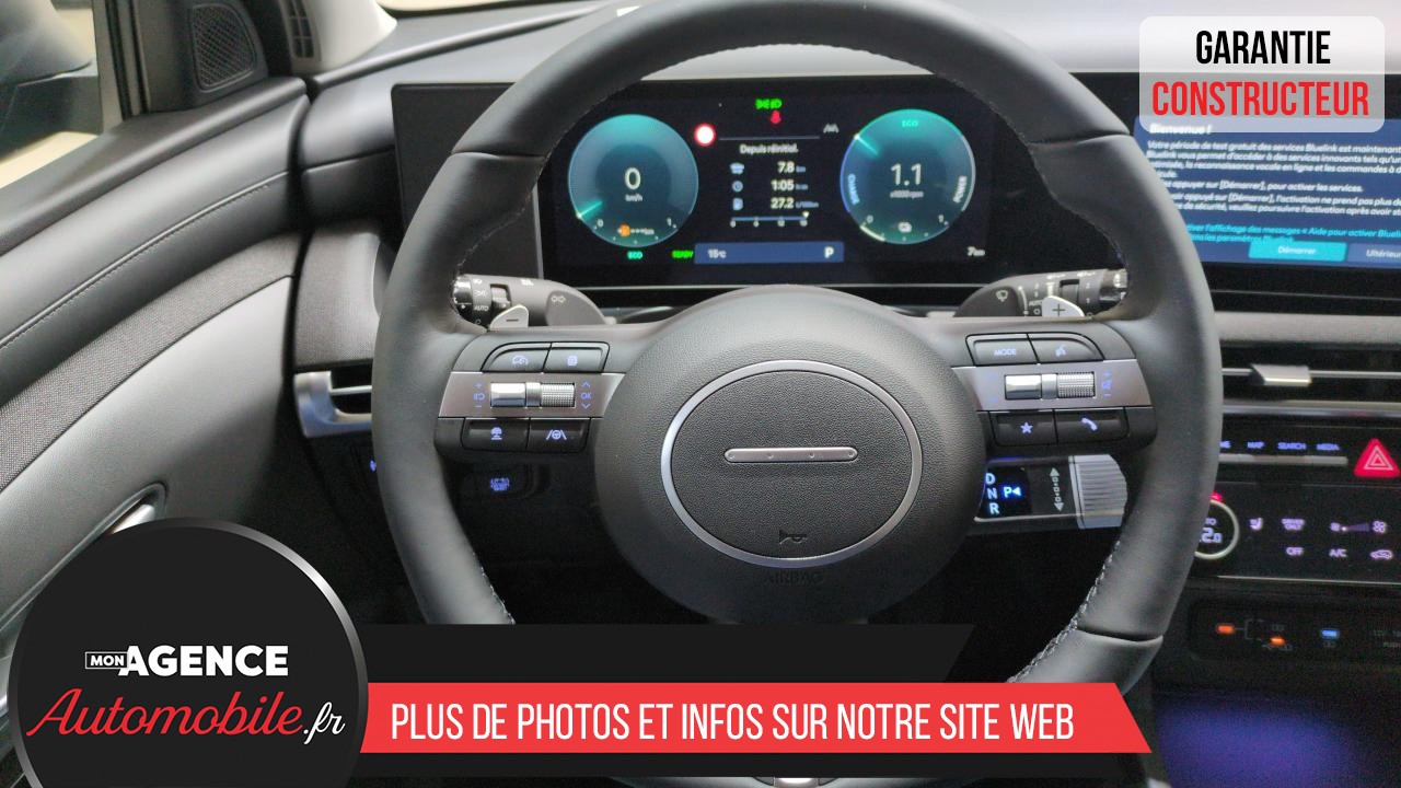 Hyundai TUCSON 1.6 T-GDI 239 HYBRID BVA6 CREATIVE + HAYON MAINS LIBRES + SIEGES AV ELECTRIQUES