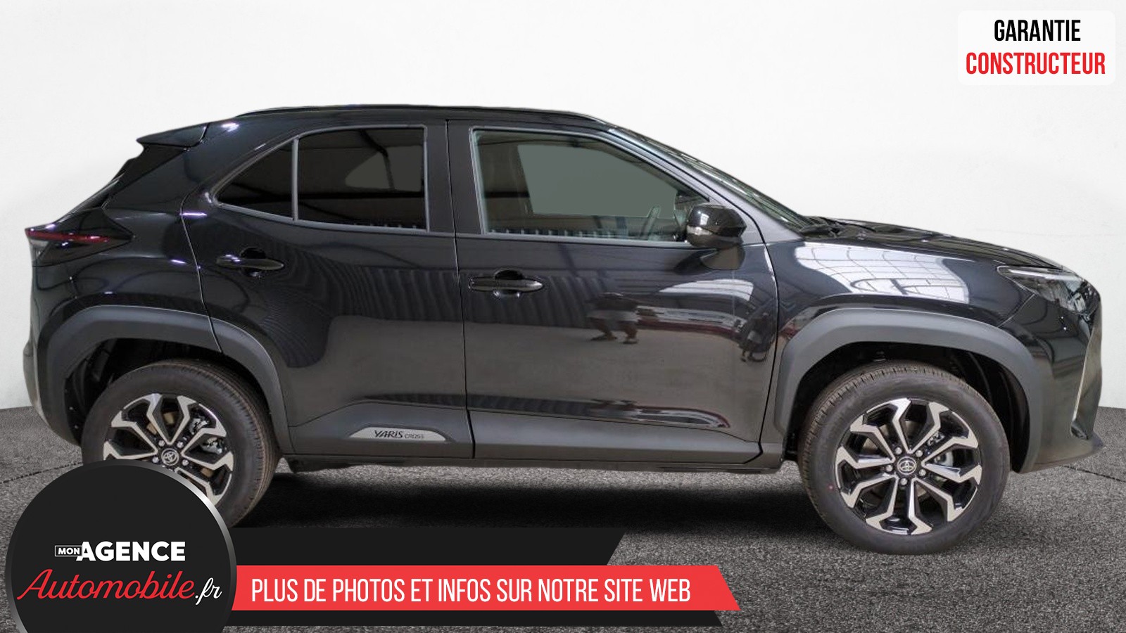 Toyota YARIS CROSS HYBRIDE 130H 2WD BVA DESIGN SUREQUIPE (RADARS AV-AR, SIÈGES CHAUFFANTS, ANGLES MORTS)