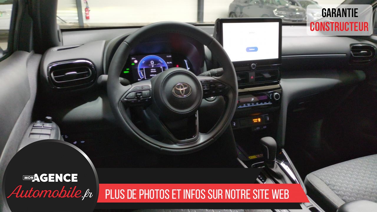Toyota YARIS CROSS HYBRIDE 130H 2WD BVA DESIGN SUREQUIPE (RADARS AV-AR, SIÈGES CHAUFFANTS, ANGLES MORTS)