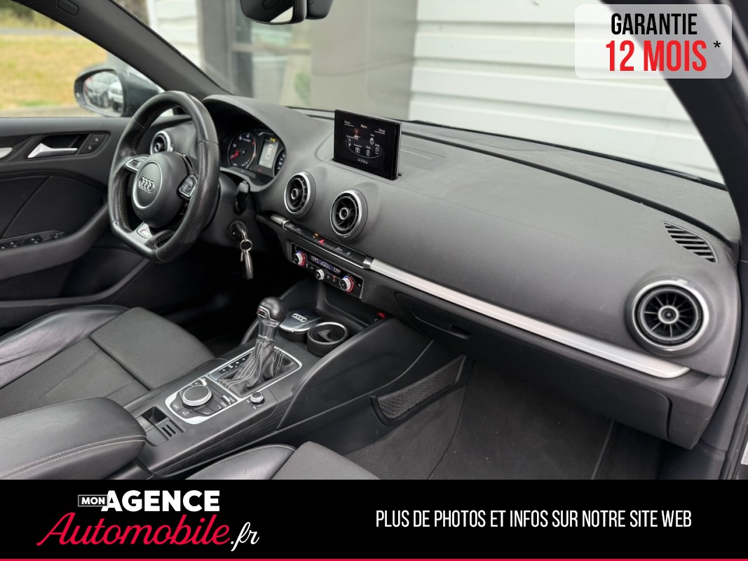 Audi A3 Sportback 2.0 TDI S-Tronic 150 Ch SLINE *TOIT OUVRANT*VOLANT MEPLAT*RADAR AV&AR*/ GARANTIE 12 MOIS