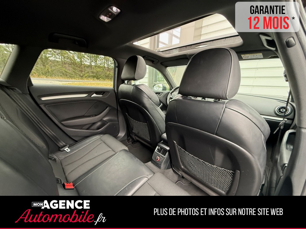 Audi A3 Sportback 2.0 TDI S-Tronic 150 Ch SLINE *TOIT OUVRANT*VOLANT MEPLAT*RADAR AV&AR*/ GARANTIE 12 MOIS