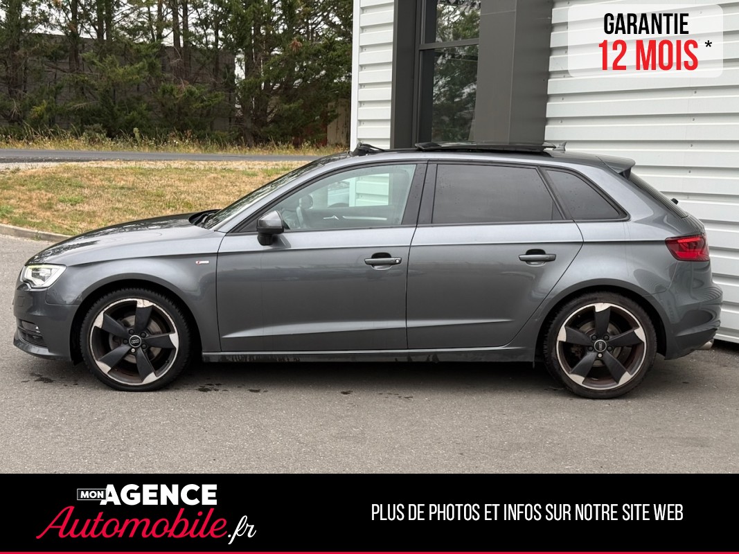 Audi A3 Sportback 2.0 TDI S-Tronic 150 Ch SLINE *TOIT OUVRANT*VOLANT MEPLAT*RADAR AV&AR*/ GARANTIE 12 MOIS
