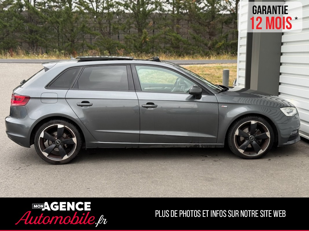 Audi A3 Sportback 2.0 TDI S-Tronic 150 Ch SLINE *TOIT OUVRANT*VOLANT MEPLAT*RADAR AV&AR*/ GARANTIE 12 MOIS