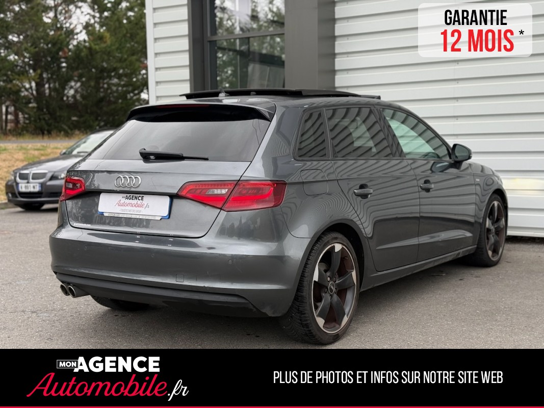Audi A3 Sportback 2.0 TDI S-Tronic 150 Ch SLINE *TOIT OUVRANT*VOLANT MEPLAT*RADAR AV&AR*/ GARANTIE 12 MOIS
