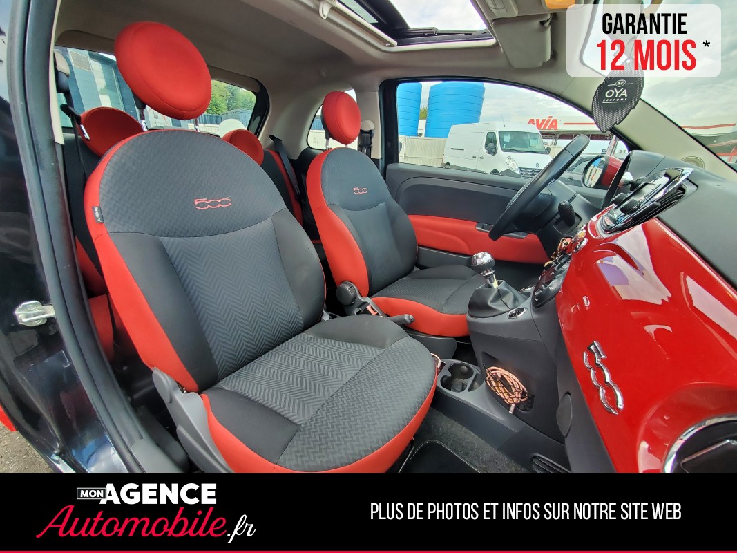 Fiat 500 1.2 8V 69Ch ROSSO AMORE EDIZIONE BVM5