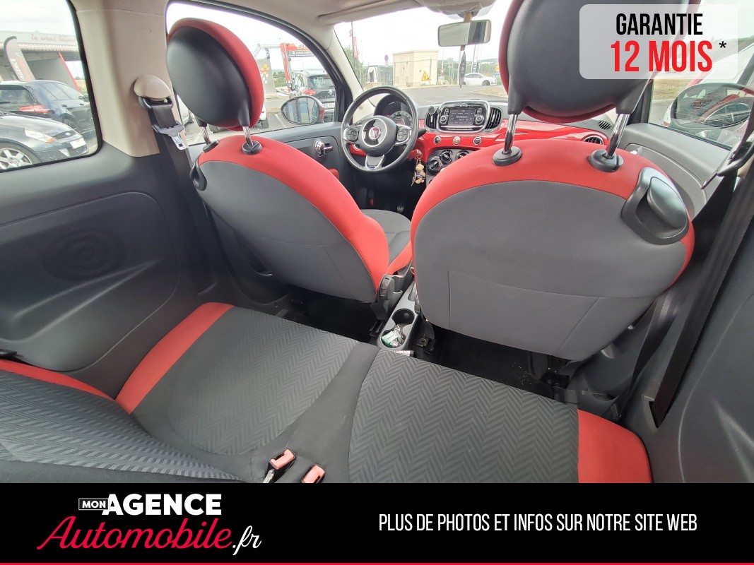 Fiat 500 1.2 8V 69Ch ROSSO AMORE EDIZIONE BVM5