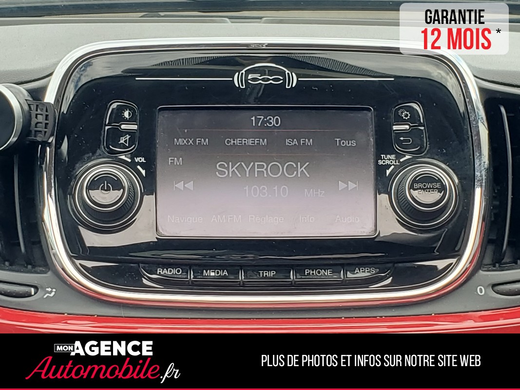 Fiat 500 1.2 8V 69Ch ROSSO AMORE EDIZIONE BVM5