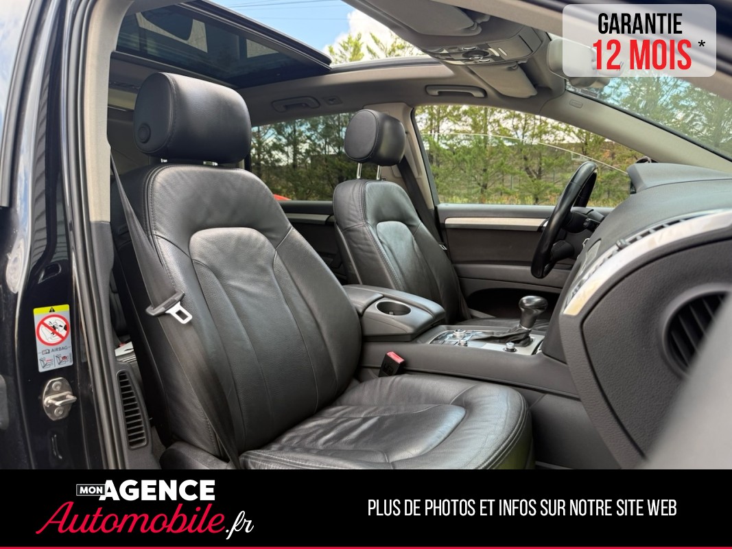 Audi Q7 S- LINE 3.0 TDI V6 Quattro Tiptronic 8 245ch 7 Places *ATTELAGE*TOIT PANO*MARCHEPIEDS / GARANTIE 12 MOIS