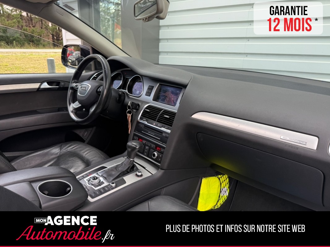 Audi Q7 S- LINE 3.0 TDI V6 Quattro Tiptronic 8 245ch 7 Places *ATTELAGE*TOIT PANO*MARCHEPIEDS / GARANTIE 12 MOIS
