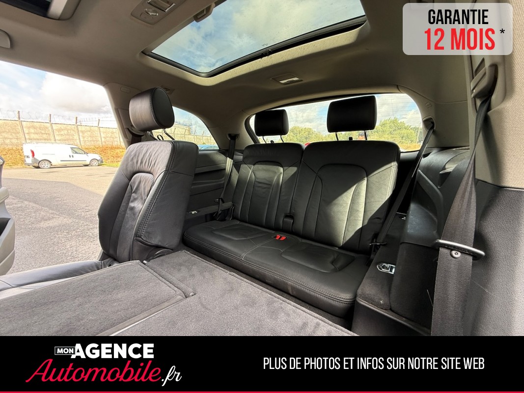 Audi Q7 S- LINE 3.0 TDI V6 Quattro Tiptronic 8 245ch 7 Places *ATTELAGE*TOIT PANO*MARCHEPIEDS / GARANTIE 12 MOIS