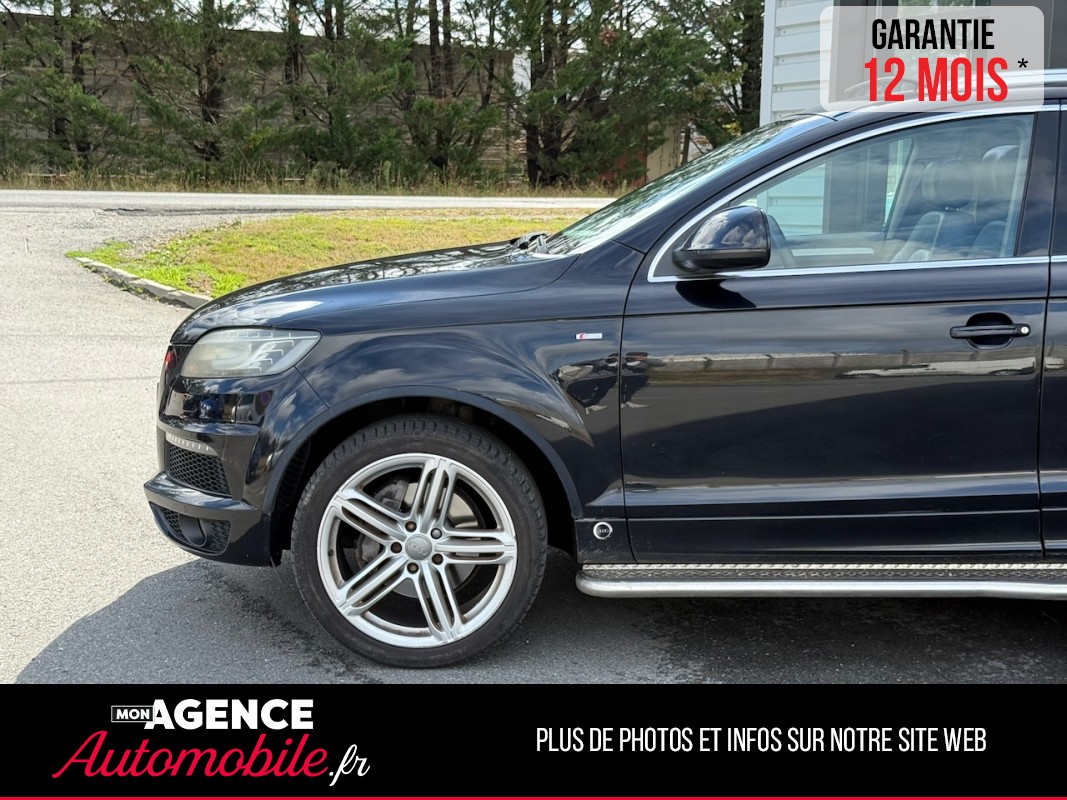 Audi Q7 S- LINE 3.0 TDI V6 Quattro Tiptronic 8 245ch 7 Places *ATTELAGE*TOIT PANO*MARCHEPIEDS / GARANTIE 12 MOIS