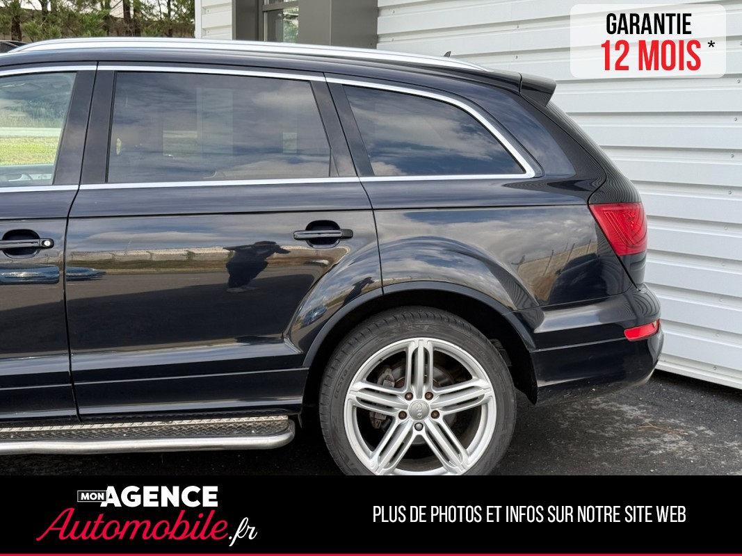 Audi Q7 S- LINE 3.0 TDI V6 Quattro Tiptronic 8 245ch 7 Places *ATTELAGE*TOIT PANO*MARCHEPIEDS / GARANTIE 12 MOIS