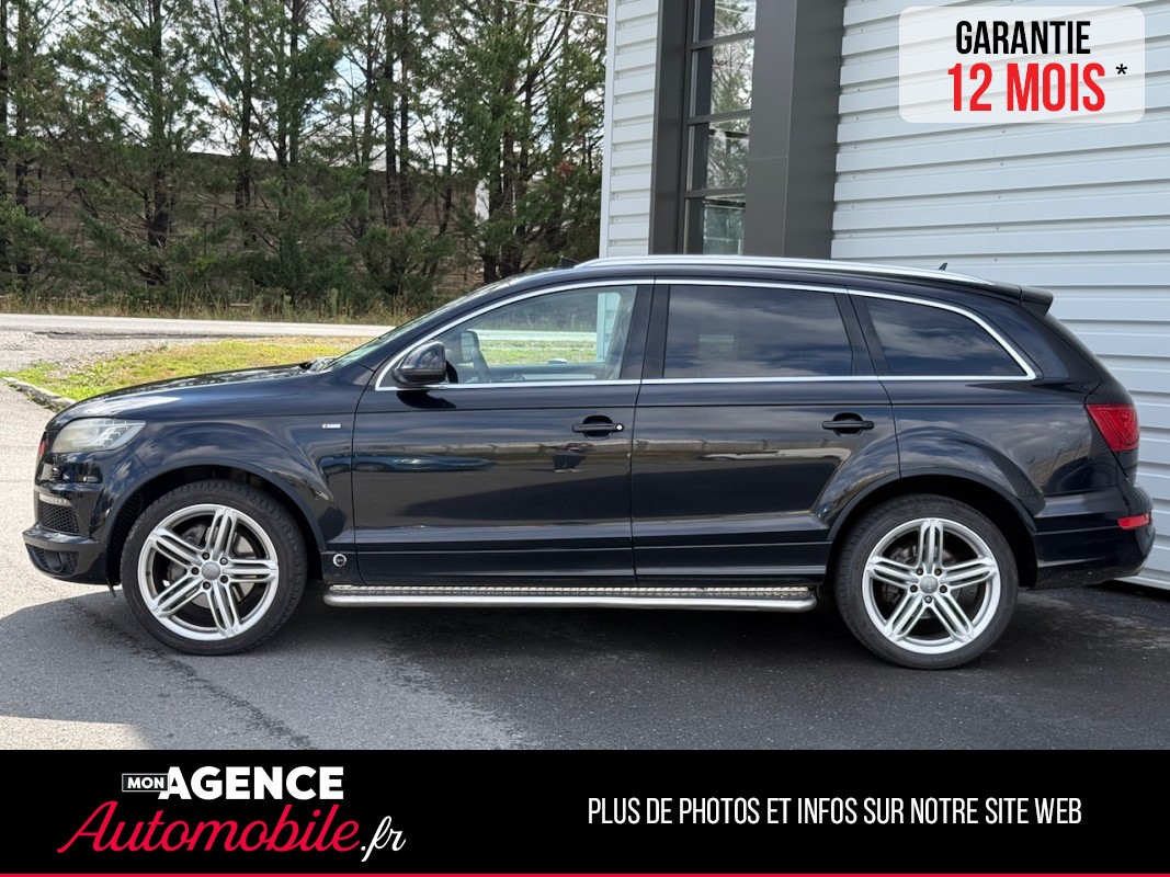 Audi Q7 S- LINE 3.0 TDI V6 Quattro Tiptronic 8 245ch 7 Places *ATTELAGE*TOIT PANO*MARCHEPIEDS / GARANTIE 12 MOIS