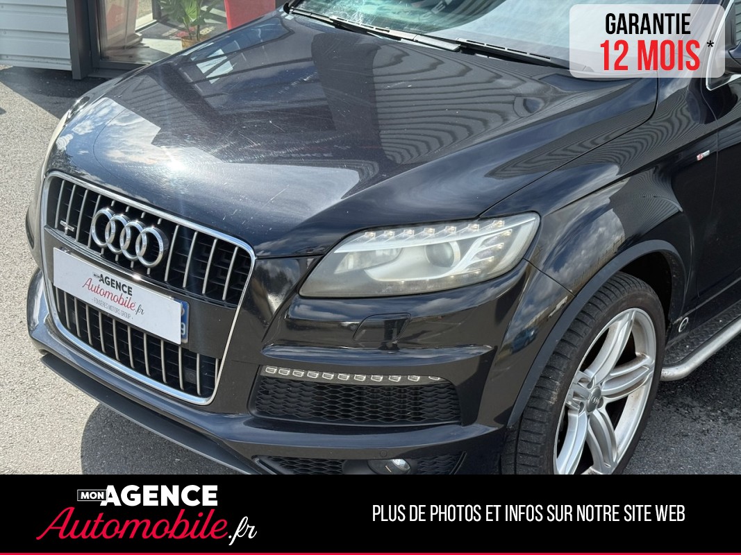 Audi Q7 S- LINE 3.0 TDI V6 Quattro Tiptronic 8 245ch 7 Places *ATTELAGE*TOIT PANO*MARCHEPIEDS / GARANTIE 12 MOIS