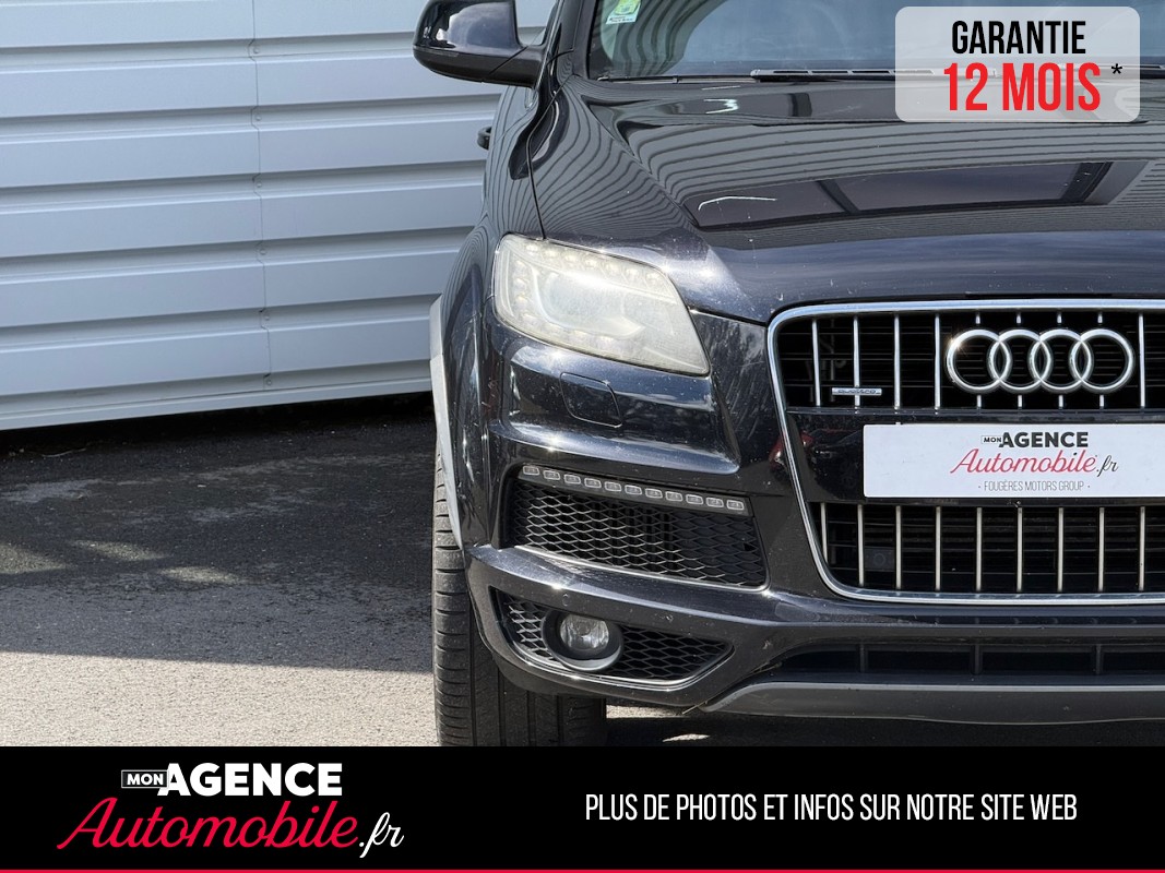 Audi Q7 S- LINE 3.0 TDI V6 Quattro Tiptronic 8 245ch 7 Places *ATTELAGE*TOIT PANO*MARCHEPIEDS / GARANTIE 12 MOIS