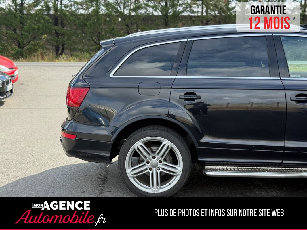 Audi Q7 S- LINE 3.0 TDI V6 Quattro Tiptronic 8 245ch 7 Places *ATTELAGE*TOIT PANO*MARCHEPIEDS / GARANTIE 12 MOIS