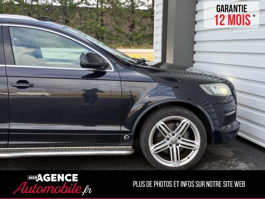 Audi Q7 S- LINE 3.0 TDI V6 Quattro Tiptronic 8 245ch 7 Places *ATTELAGE*TOIT PANO*MARCHEPIEDS / GARANTIE 12 MOIS