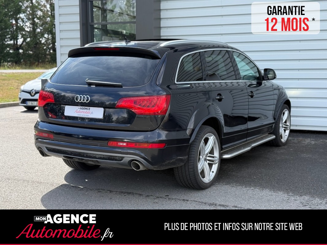 Audi Q7 S- LINE 3.0 TDI V6 Quattro Tiptronic 8 245ch 7 Places *ATTELAGE*TOIT PANO*MARCHEPIEDS / GARANTIE 12 MOIS
