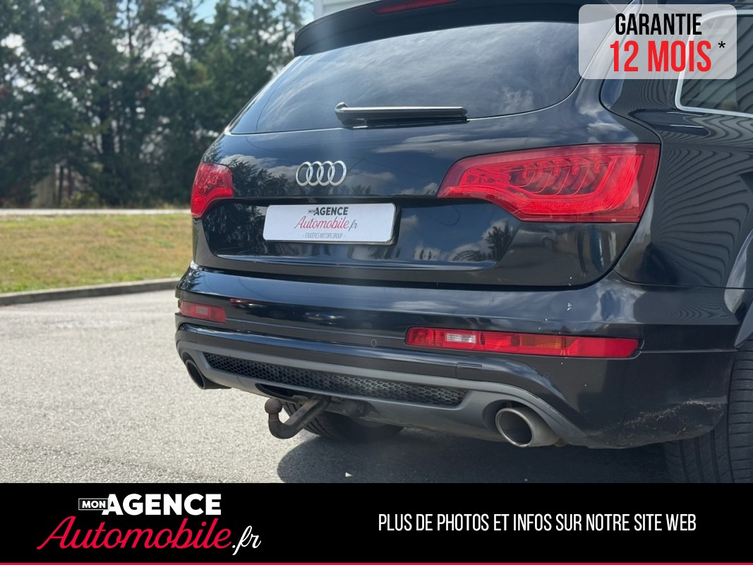 Audi Q7 S- LINE 3.0 TDI V6 Quattro Tiptronic 8 245ch 7 Places *ATTELAGE*TOIT PANO*MARCHEPIEDS / GARANTIE 12 MOIS
