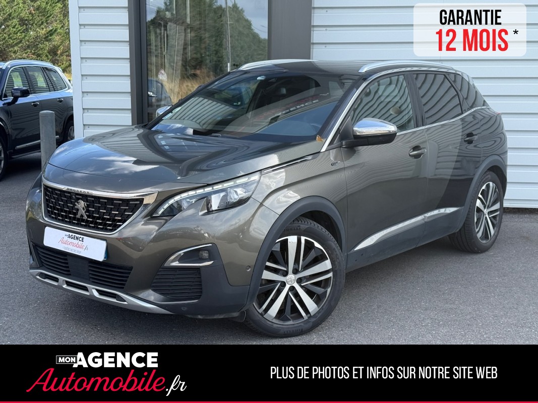 Peugeot 3008 GT 2.0 BLUEHDI 180ch EAT6 *CARPLAY*ATTELAGE*FOCAL*ANGLE MORT*CAMERA 360*HAYON ÉLECTRIQUE GARANTIE 12 MOIS