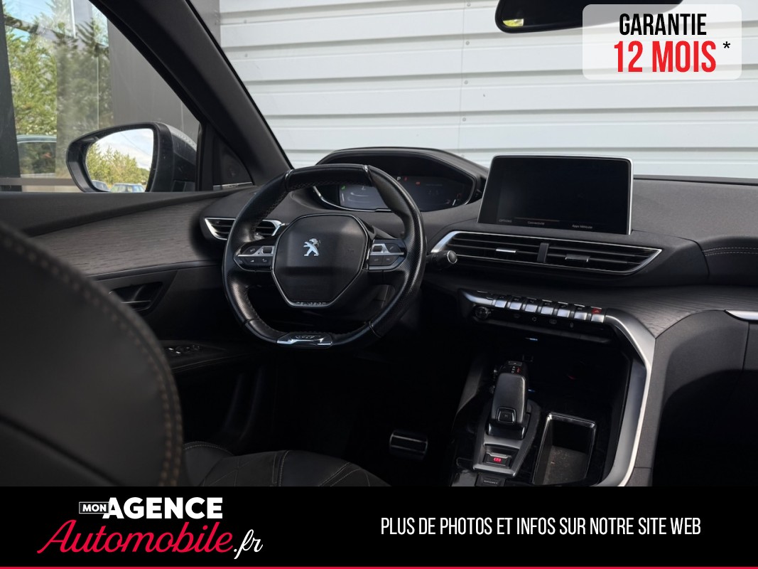 Peugeot 3008 GT 2.0 BLUEHDI 180ch EAT6 *CARPLAY*ATTELAGE*FOCAL*ANGLE MORT*CAMERA 360*HAYON ÉLECTRIQUE GARANTIE 12 MOIS