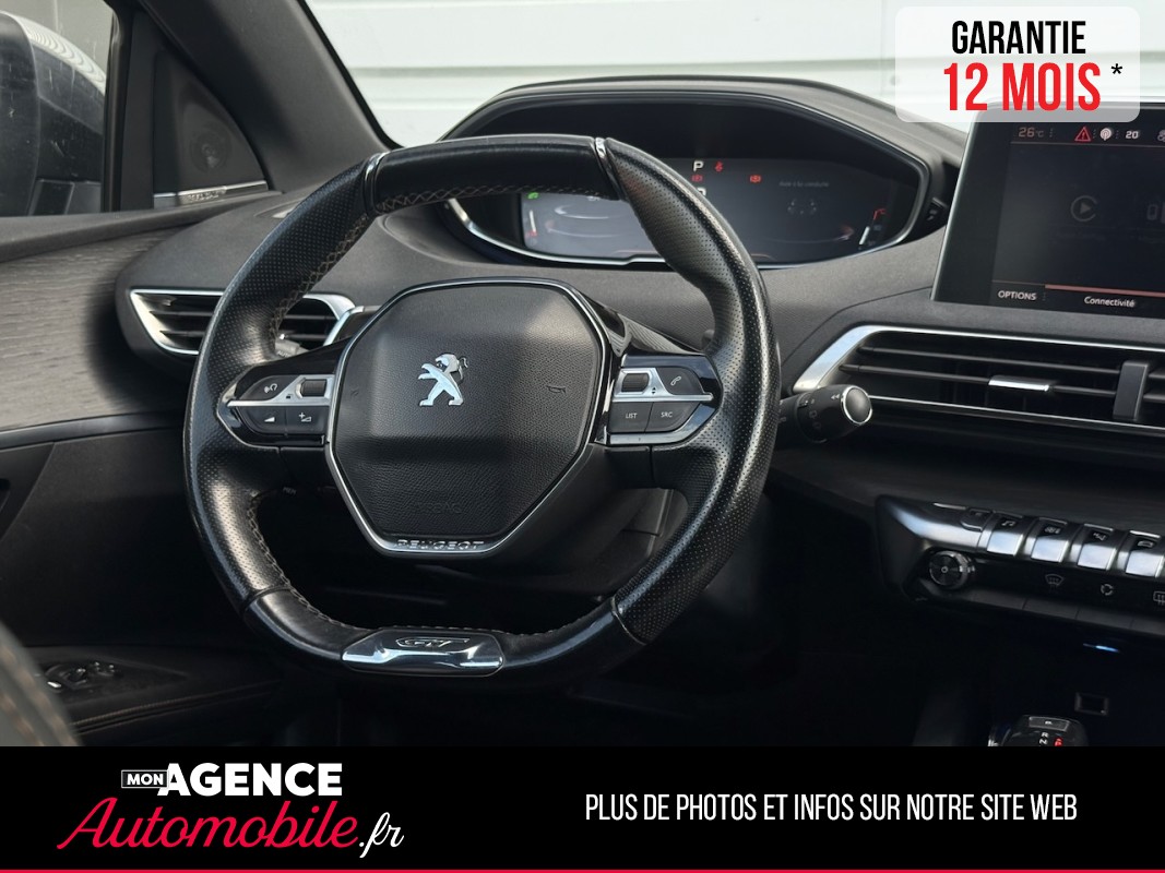Peugeot 3008 GT 2.0 BLUEHDI 180ch EAT6 *CARPLAY*ATTELAGE*FOCAL*ANGLE MORT*CAMERA 360*HAYON ÉLECTRIQUE GARANTIE 12 MOIS