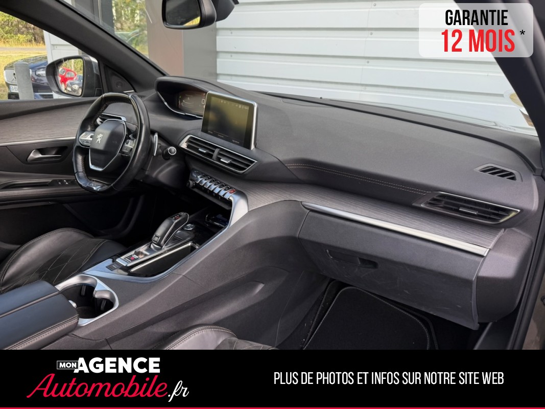 Peugeot 3008 GT 2.0 BLUEHDI 180ch EAT6 *CARPLAY*ATTELAGE*FOCAL*ANGLE MORT*CAMERA 360*HAYON ÉLECTRIQUE GARANTIE 12 MOIS