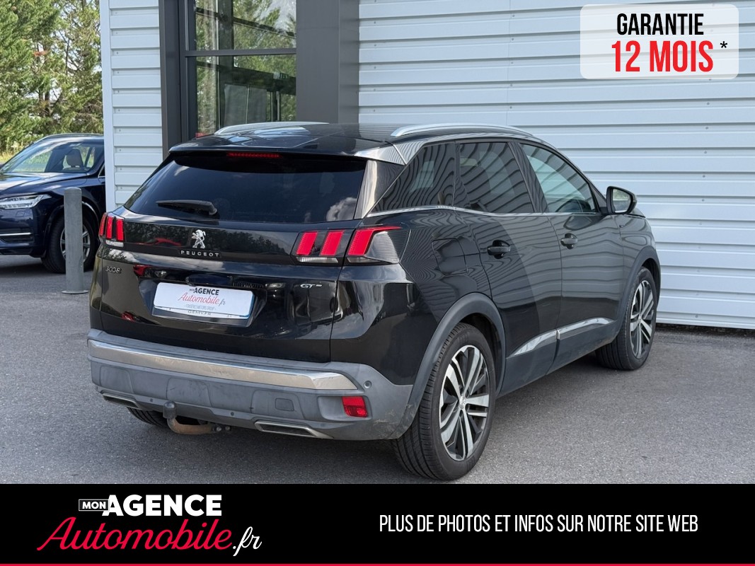 Peugeot 3008 GT 2.0 BLUEHDI 180ch EAT6 *CARPLAY*ATTELAGE*FOCAL*ANGLE MORT*CAMERA 360*HAYON ÉLECTRIQUE GARANTIE 12 MOIS