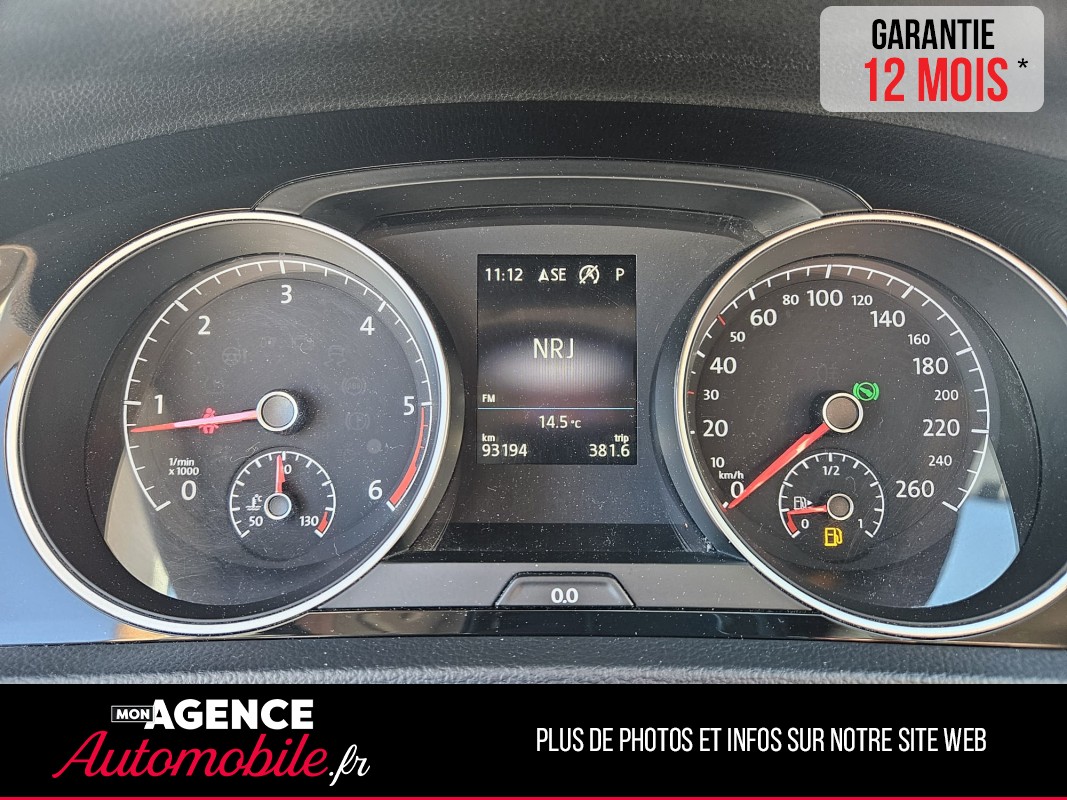 Volkswagen GOLF VII (2) 2.0 TDI 150 BLUEMOTION TECHNOLOGY CARAT DSG7 5P