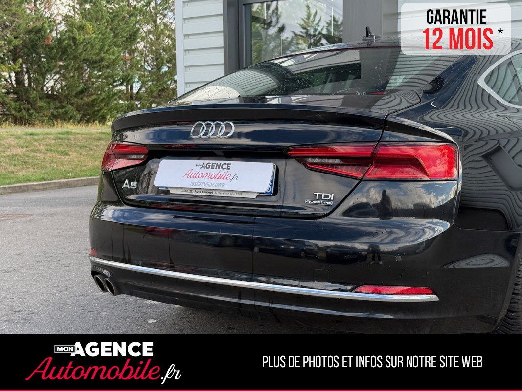 Audi A5 SPORTBACK 3.0 TDI 218ch QUATTRO S TRONIC *CUIR*CARPLAY*VIRTUAL COCKPIT*SIEGES ELEC CHAUFFANTS*COFFRE ELEC*INDUCTION*/ GARANTIE 12 MOIS