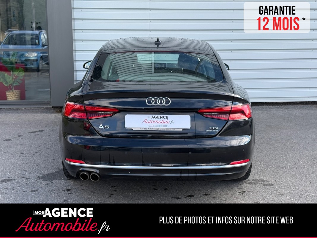 Audi A5 SPORTBACK 3.0 TDI 218ch QUATTRO S TRONIC *CUIR*CARPLAY*VIRTUAL COCKPIT*SIEGES ELEC CHAUFFANTS*COFFRE ELEC*INDUCTION*/ GARANTIE 12 MOIS