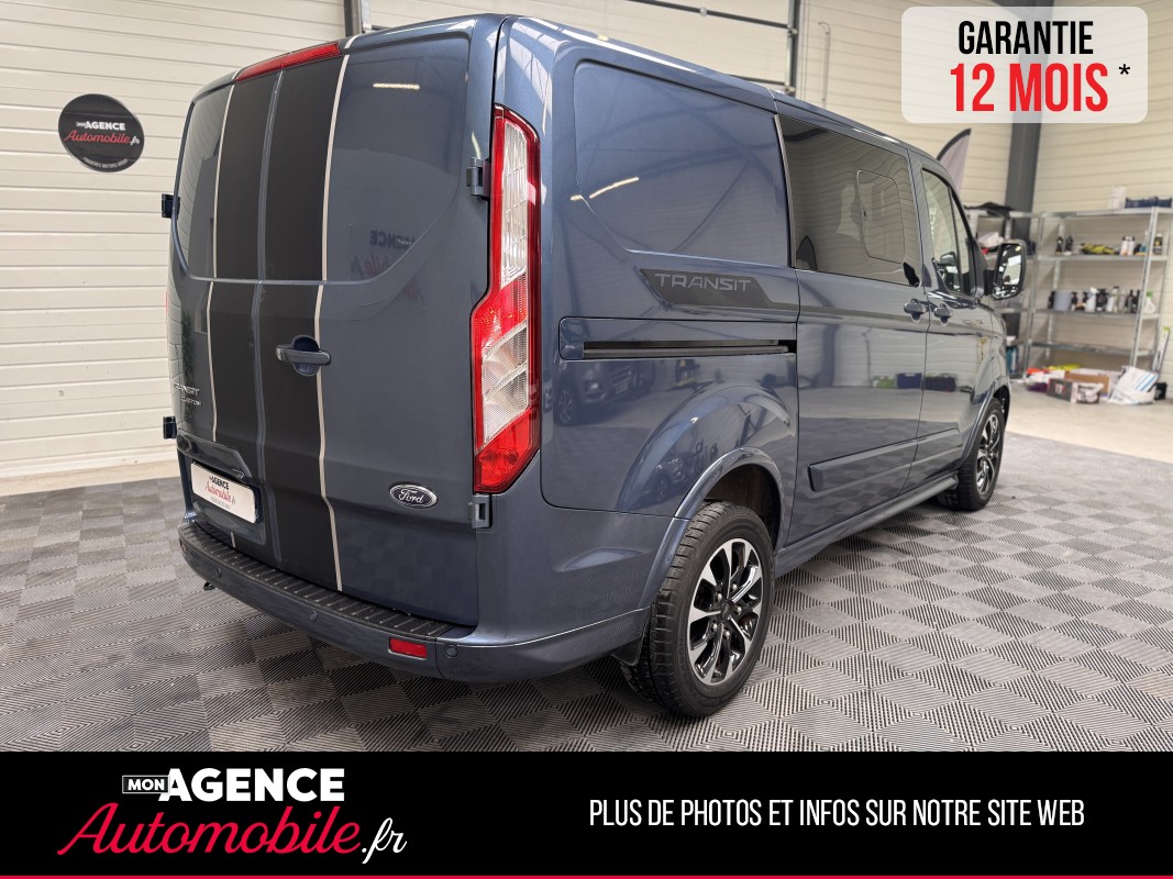 Ford TRANSIT CUSTOM 5 PLACES L1H1 2.0 TDCI 185CH SPORT BVA 24158 HT - 28 990 TTC/ Garantie 12 Mois