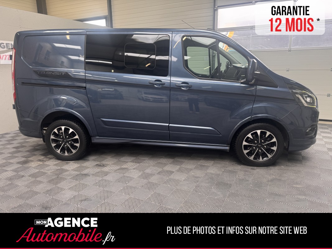 Ford TRANSIT CUSTOM 5 PLACES L1H1 2.0 TDCI 185CH SPORT BVA 24158 HT - 28 990 TTC/ Garantie 12 Mois