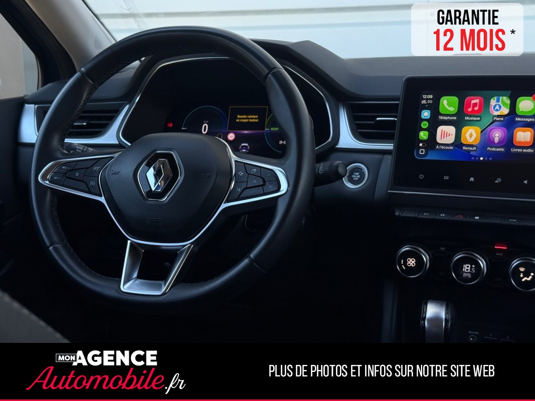 Renault CAPTUR 1.6 E-TECH PLUG-IN Hybride Rechargeable 160ch INTENS / GARANTIE 12 MOIS