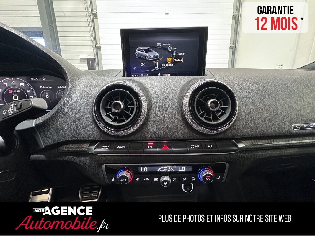 Audi RS3 SPORTBACK 2.5 TFSI 400 S Tronic 7 Quattro / Toit Ouvrant / B&O GARANTIE 12 MOIS