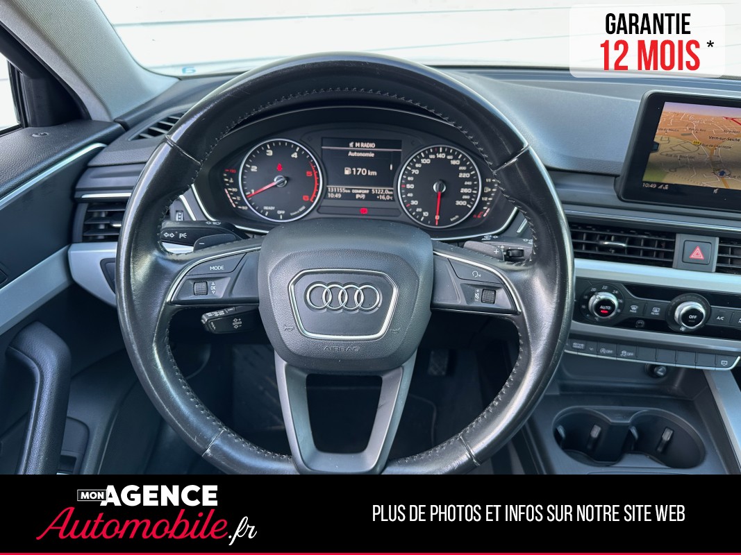 Audi A4 AVANT BUSINESS 2.0 TDI 190 Ch QUATTRO  S-Tronic *Sièges Cuir*Attelage Amovible*Hayon Elec / GARANTIE 12 MOIS