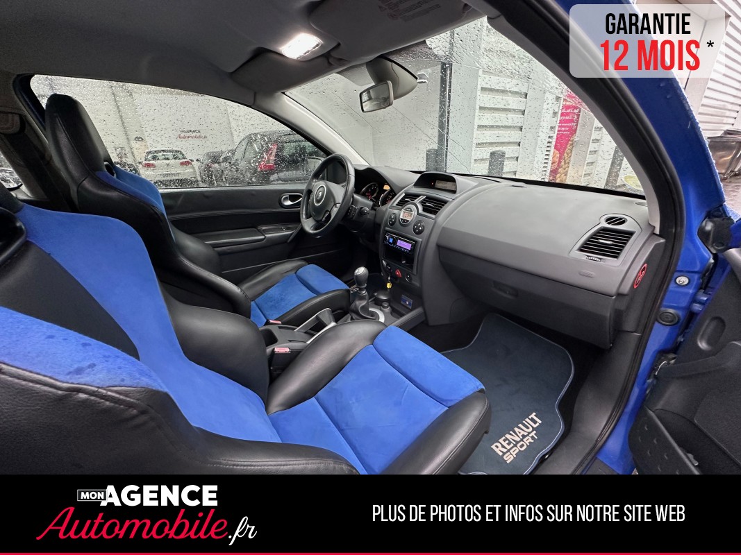Renault MEGANE II 2 RS Coupé 225ch F1 TEAM R25 *Sièges RECARO *Historique COMPLET / GARANTIE 12 MOIS