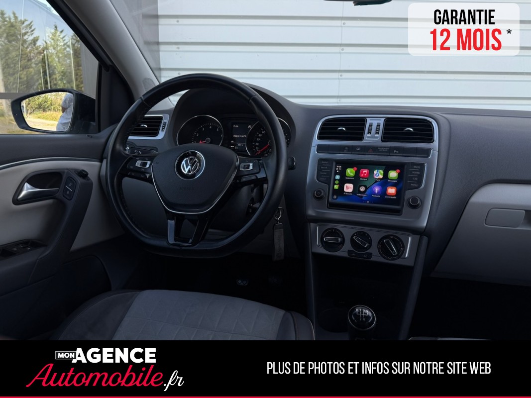 Volkswagen POLO V 1.2 TSI 90ch BEATS Audio *KIT DISTRIBUTION 2025*CAMERA*CARPLAY*RADAR AV AR*SIEGES SEMI-CUIR / GARANTIE 12 MOIS