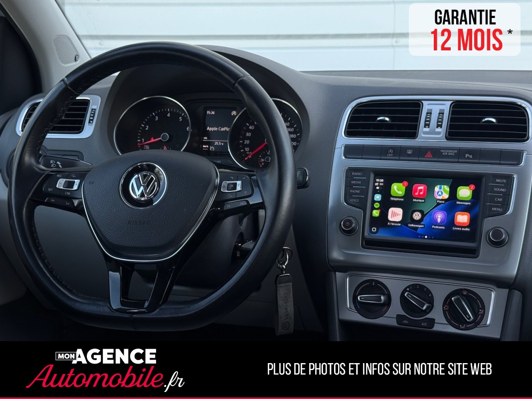 Volkswagen POLO V 1.2 TSI 90ch BEATS Audio *KIT DISTRIBUTION 2025*CAMERA*CARPLAY*RADAR AV AR*SIEGES SEMI-CUIR / GARANTIE 12 MOIS
