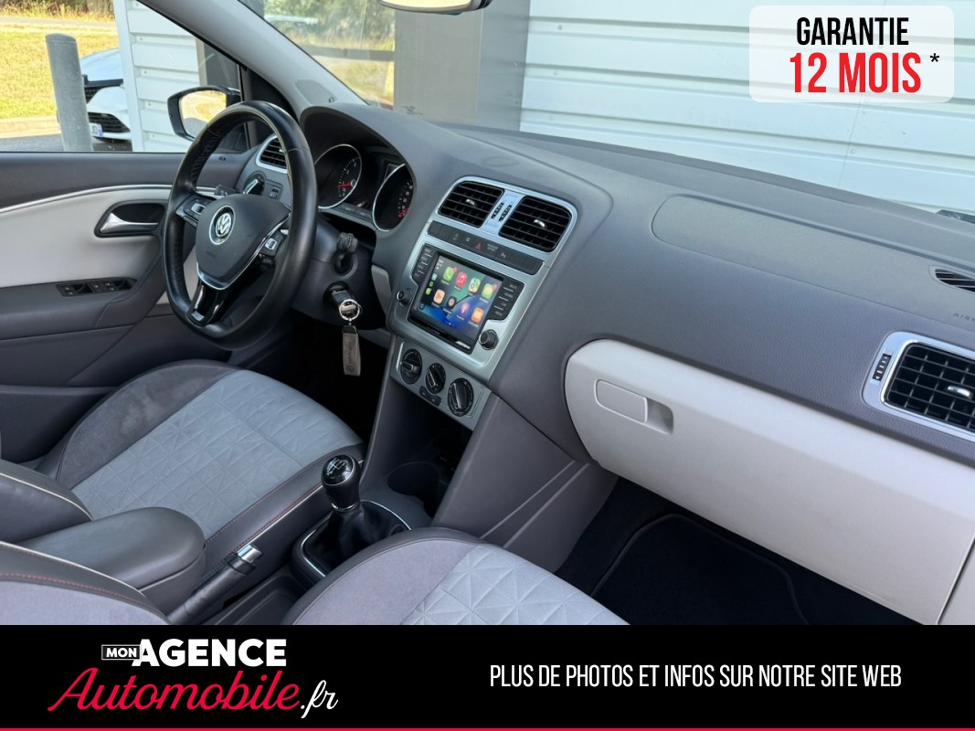 Volkswagen POLO V 1.2 TSI 90ch BEATS Audio *KIT DISTRIBUTION 2025*CAMERA*CARPLAY*RADAR AV AR*SIEGES SEMI-CUIR / GARANTIE 12 MOIS