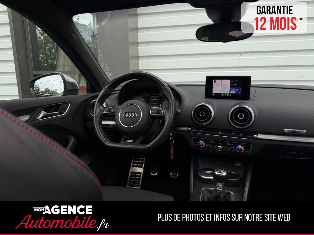 Audi S3 SPORTBACK 2.0 TFSI 300CH Boite Mécanique  QUATTRO *CARPLAY*TOIT OUVRANT*SIEGES CHAUFFANTS / GARANTIE 12 MOIS
