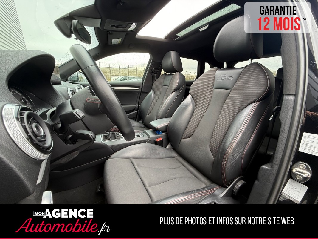 Audi S3 SPORTBACK 2.0 TFSI 300CH Boite Mécanique  QUATTRO *CARPLAY*TOIT OUVRANT*SIEGES CHAUFFANTS / GARANTIE 12 MOIS