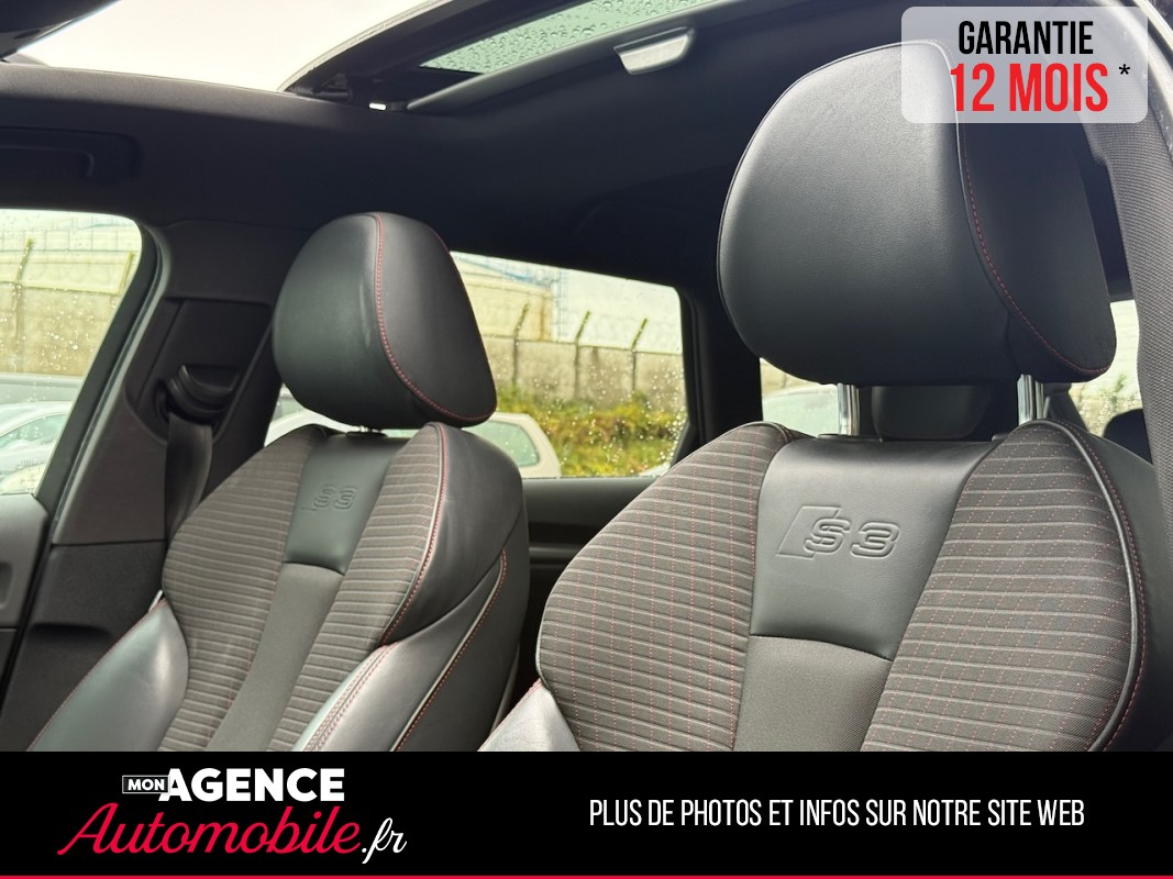 Audi S3 SPORTBACK 2.0 TFSI 300CH Boite Mécanique  QUATTRO *CARPLAY*TOIT OUVRANT*SIEGES CHAUFFANTS / GARANTIE 12 MOIS