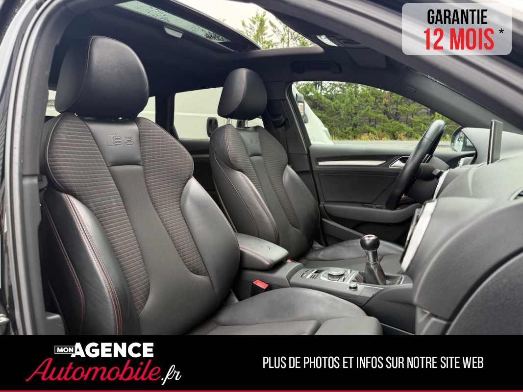 Audi S3 SPORTBACK 2.0 TFSI 300CH Boite Mécanique  QUATTRO *CARPLAY*TOIT OUVRANT*SIEGES CHAUFFANTS / GARANTIE 12 MOIS