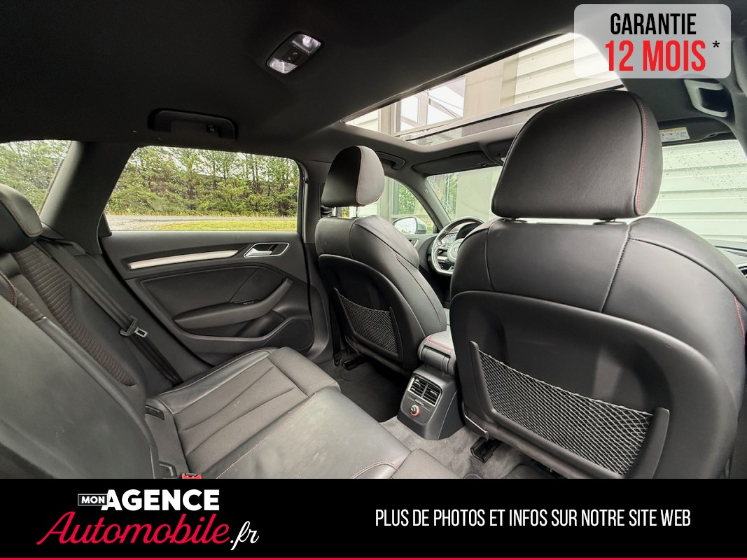 Audi S3 SPORTBACK 2.0 TFSI 300CH Boite Mécanique  QUATTRO *CARPLAY*TOIT OUVRANT*SIEGES CHAUFFANTS / GARANTIE 12 MOIS