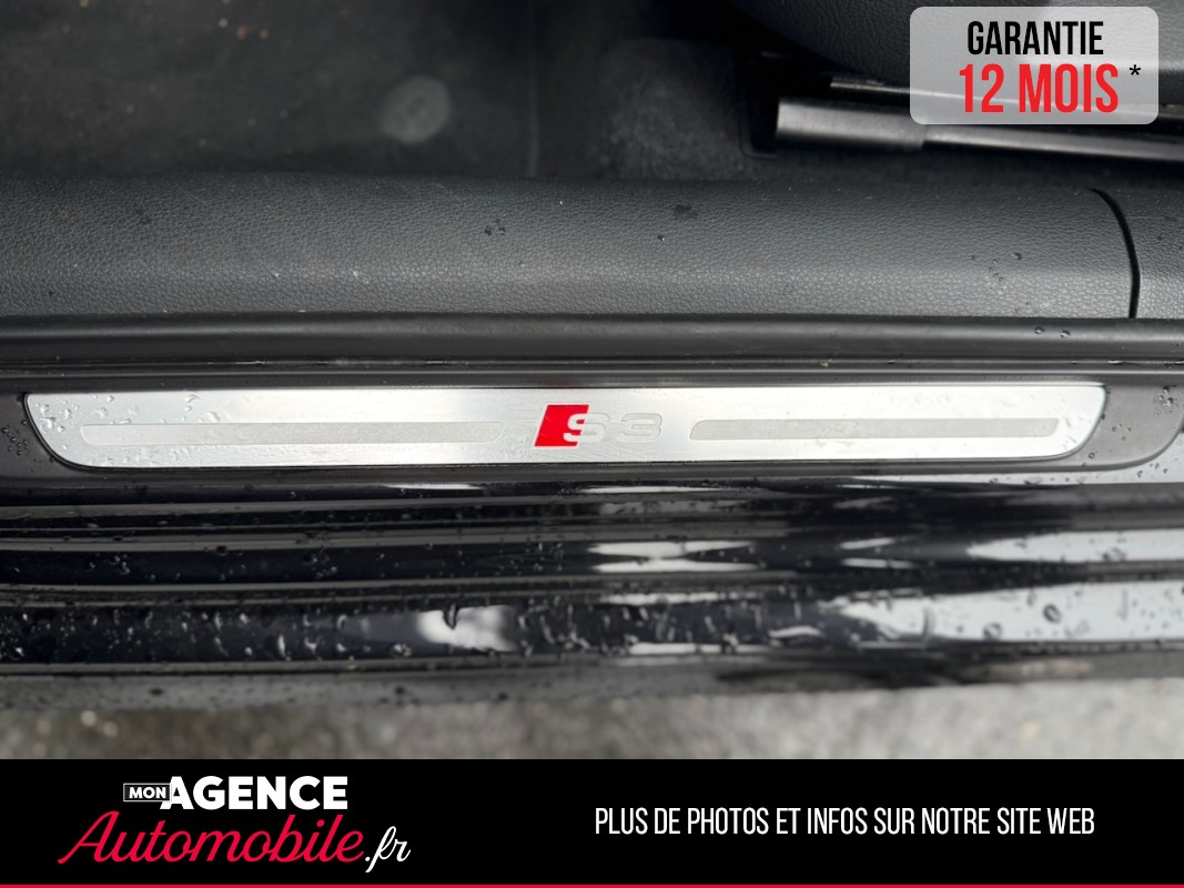 Audi S3 SPORTBACK 2.0 TFSI 300CH Boite Mécanique  QUATTRO *CARPLAY*TOIT OUVRANT*SIEGES CHAUFFANTS / GARANTIE 12 MOIS