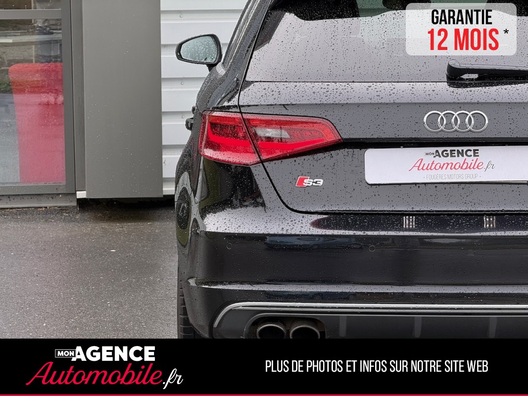 Audi S3 SPORTBACK 2.0 TFSI 300CH Boite Mécanique  QUATTRO *CARPLAY*TOIT OUVRANT*SIEGES CHAUFFANTS / GARANTIE 12 MOIS