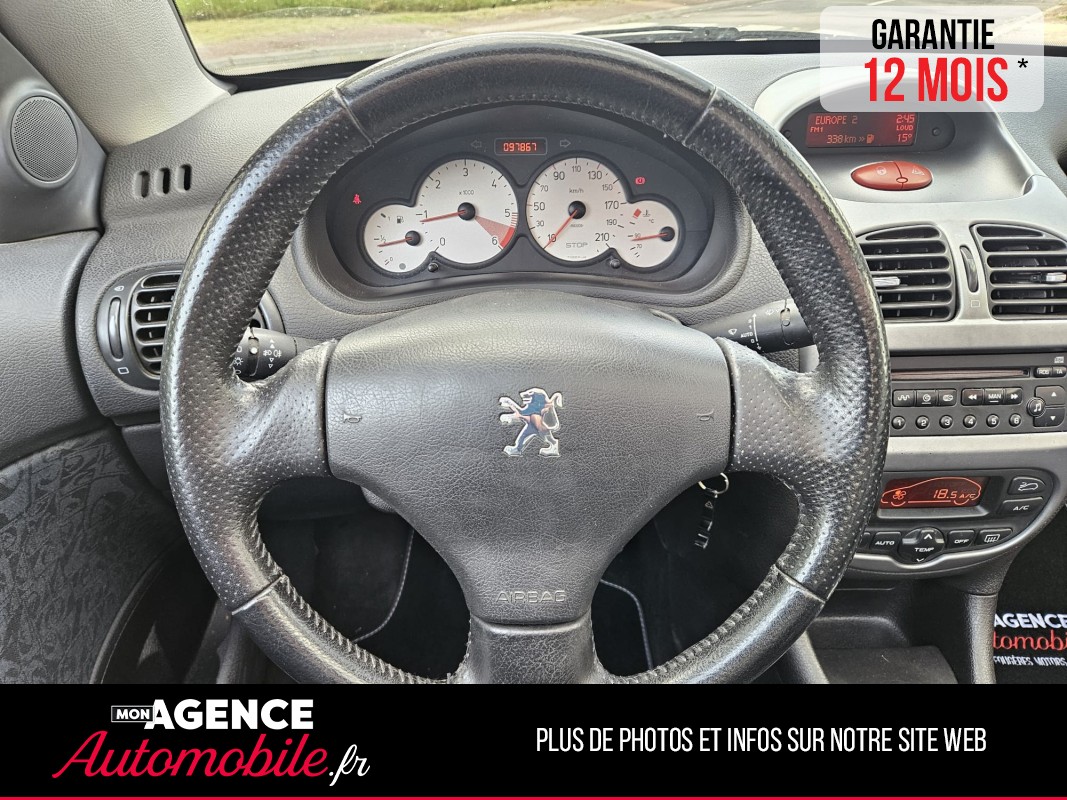 Peugeot 206cc 1.6 HDi 16V FAP 110ch QUIKSILVER BVM5